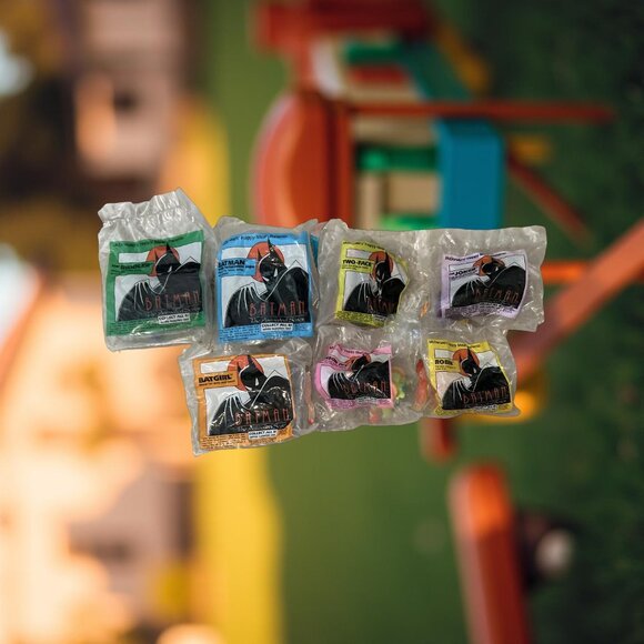 RARE 1993 Batman The Animated Series McDonald's Happy Meal Toys Lot 8 Pieces - Picture 4 of 9
